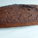 ココア味のオートミールライ麦パウンドケーキ
